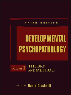 cover image of Developmental Psychopathology, Theory and Method